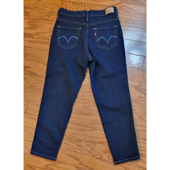 Levi's 512 Womens (Size 4) Blue Denim Perfectly Slimming Ankle Pencil Jeans - Picture 2 of 16